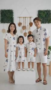 Huiji Maxi Dress floral family twinning matchy set
