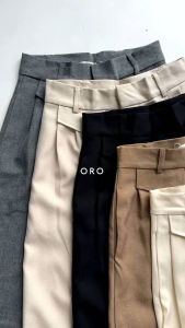 Oro Pants - Celana Wanita Anti Kusut & Kulot Semi Wol