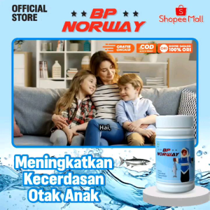Suplemen kecerdasan otak minyak ikan Salmon original 100% BP Norway Produk BP Group