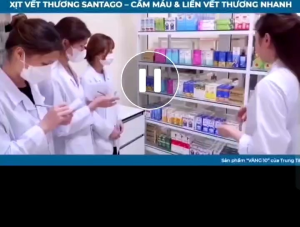 xịt vết thương hở Santago cầm máu kháng khuẩn
