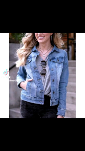 Denim Jacket Women Casual Jacket Korean Style Women Plain Casual Long Sleeve Loose Denim