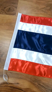 JR Shopธงชาติไทย ธงชาติ ธง ผ้าต่วนแบบหนา ธงเบอร์ 4 ขนาด 40X60 ซม.(1 ผืน/แพ็ค)