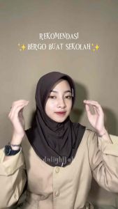 Hijab Instan Sport Pet Tebal Kerudung Olahraga spandek bergo polos Linear / Hijab Sporty Pendek