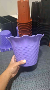 GROSIR 1/2 Lusin Pot Kristal 25 / Pot Tanaman / Pot Bunga / Pot Plastik / Pot Cantik / Pot Kembang