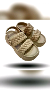 YUTU 924 SA Sandal Karet Wanita Tali Belakang Wedges Awet Empuk Elegan Fashion shoes