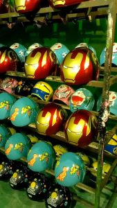 HELM ANAK JUNIOR CEWEK DAN COWOK KARAKTER LUCU umur 3-8 tahun lingkar kepala maximal 55cm