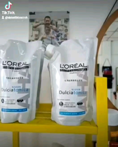 LOREAL ชุดครีมยืดผมลอรีอัล ปารีส ผมลงดีเรียบตรงกลิ่นบางเบา (ราคาเป็นเงิน) พร้อมส่ง