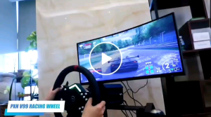 PXN V99 GAMING STEERING WHEEL PEDAL GEAR SHIFTER VIBRATION RACING WHEEL 900 DEGREE