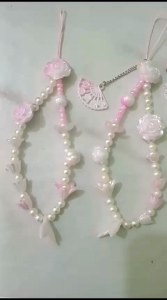 strap phone estetik cantik pink glowing