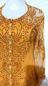 Atasan Kebaya Wisuda Gold & Kebaya Modern Lengan 7/8
