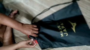 ถุงผ้ามิซูโน่ ใส่รองเท้าสตั๊ด ลูกบาสเกตบอล ผู้ใหญ่สวยแท้ตรง 100% พร้อมส่ง