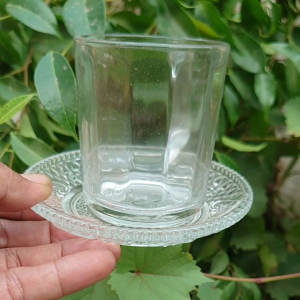 murah prabot!! paket cangkir kopi 12pcs bahan kaca tebal bening