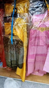 เสื้อสไบเดี่ยวสำเร็จรูป เสื้อสไบสำหรับเด็ก สไบนางเด็ก ชุดไทยวันลอยกระทง(ไม่รวมเครื่องประดับนะคะ)