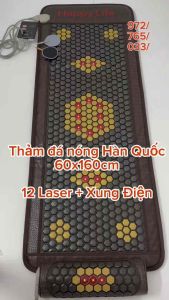Thảm đá nóng Laser Hàn Quốc HAPPY LIFE 60x160cm kèm bộ Xung điện