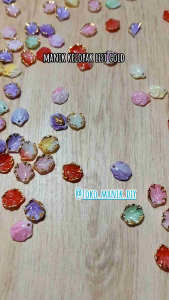 15gram manik kelopak bunga list gold manik cangkang bunga