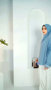 Hijab lengan jumbo Arrafi jilbab kerudung jumbo Arrafi Ar 797 syari bergo khimar pet antem Stella kerudung daily simpel terbaru