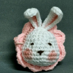 พวงกุญแจ กระต่าย  พวงกุญแจไหมพรม  ตุ๊กตากระต่าย