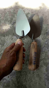 Sendok aci galur ori Cetok Acian baja galur centong cap Galur kecil sendok semen 13cm asli cap galur