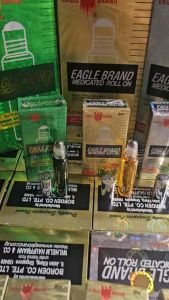 Dầu lăn 8ml mỹ xanh trắng vàng
