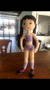 Búp Bê thay đầm bằng Len sản phẩm Handmade hoàng thiện