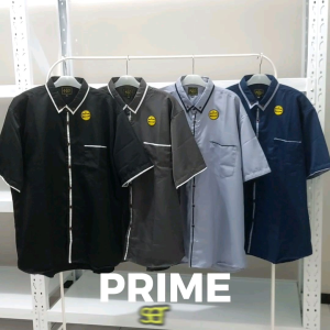 NUMBER ONE PRIME Kemeja Pria Premium Jumbo XXL XXXL XXXXL Premium Lengan Pendek Termurah Top Brand 4XL 5XL 6XL 7XL Kancing Kantong Katun Nyaman Strip