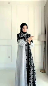 Baju Tenun Viral Outfit Kondangan Terbaru Dress Raya Dres Terlaris Gamis Muslim Wanita Abaya