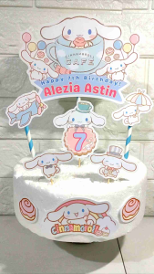 Cinamoroll Cake Topper (High-quality Ready-to-use Customize)