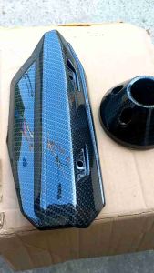 tameng dan corong knalpot xeon karbon