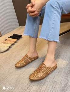 JOANNE Slop Flat Loafers Shoes Sepatu Wanita JN236