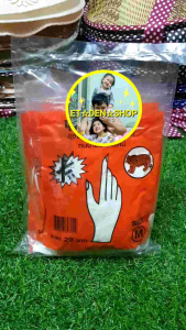 ถุงมือpvcเสือส้ม ถุงมือยางpvc แพ็ค1มี 12ซอง 1ซองมี3คู่=1แพ็ค มี36คู่