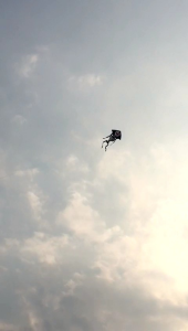 layangan kain motif tengkorak jumbo