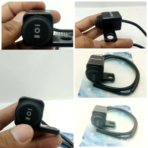 Saklar di Spion Universal Bahan Full Besi 3 Mode On On Off
