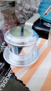 Phin pha cà phê cafe nhôm to cỡ lớn đại  100g200g 500g loại đẹp sáng bóng