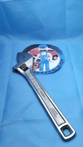 Flyman Adjustable Wrench 15" Katala 40mm Beak Opening Chrome Vanadium Heavy Duty Repair Tool