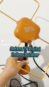 Antena TV Digital Toyosaki AIO 200 TV indoor & Outdoor Dilengkapi Adaptor + Kabel (Bisa 2 TV) Sinar Seroja
