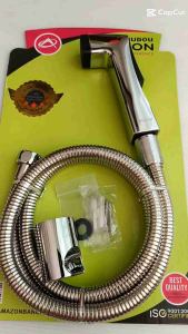 AS-027CR ชุดชำระชุบโครเมี่ยมอเมซอน ผลิตจากพลาสติก ABS ชุบโครเมี่ยม มือกดนุ่มนวล สายน้ำไหลแรง