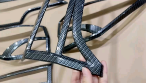 Paket Garnish Depan Belakang All New Fortuner 2016-2019 Carbon Glossy