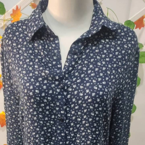 Dress katun navy