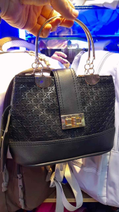 Tas tenteng wanita 2ruang bahan kulit waterproff