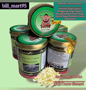 Pupuk SUMO via POS | Tauge Putih bersih & Gemuk | DILENGKAPI BUKU PANDUAN
