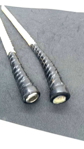 Pipa Once: Pipa Tulang Kerbau Kombinasi Tanduk Hitam Motif Uli Fs115