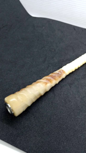 Sedotan Once Tulang Kerbau Kombinasi Tanduk Kerbau Motif Ulir Fs114