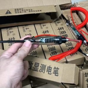 (Loại to) Bút thử điện / đèn đo điện có hiển thị Volts Bóng Led / Bóng Sợi Đốt dây dài