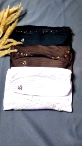 Paket Hijab Sekolah 3 Pcs Kerudung Sekolah Serut Pita Jilbab Vilora Rabani KW