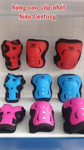 Bộ bảo hộ chân tay chính hãng Centosy LOẠI CAO CẤP NHẤT phù hợp trượt patin trượt ván đi xe đạp