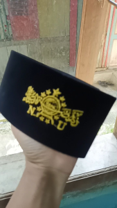 peci songkok kopeah logo NU kuning emas anak anak premium