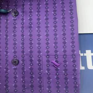 (6P0081)Áo so mi viettien ngắn tay lai ngang )Regular fit ( hơi ôm )