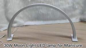 50cm / 75cm Moon Light Shape Table Lamp Manicure Studio Salon Lamp 180 degree 30w stepless dimming