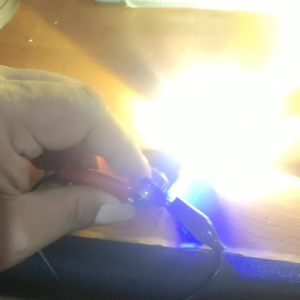 LAMPU UTAMA LED H6 SENJA MERAH BIRU LASER HIGH LOW