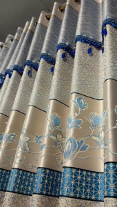 free tali gorden pintu dan jendela 12 Ring motip bunga model poni gabung smokring